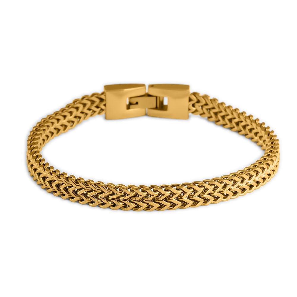 PALMONAS Delicate Gold Chain Bracelet for Men - Waterproof & Anti Tarnish Men's Accessories | Jewell