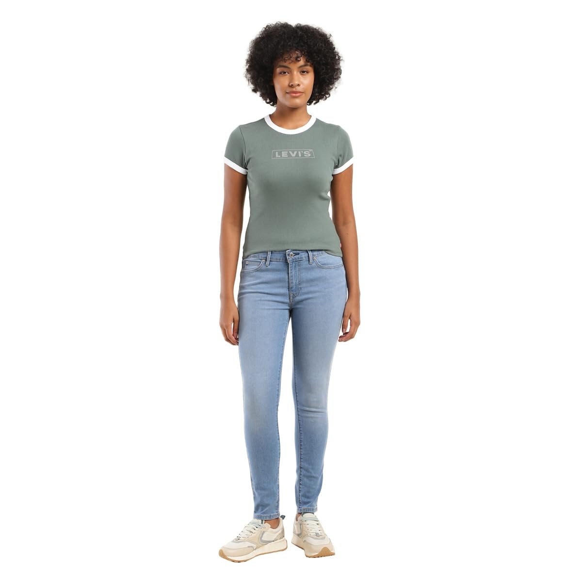 Levi's Women's 711 Skinny Mid Rise Blue Jeans