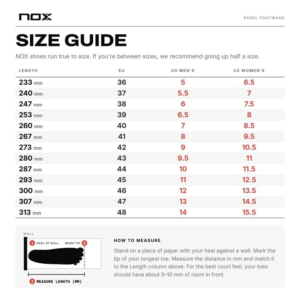 NOX AT10 PRO Padel Shoes Men & Women - Reinforced Toe & Heel, AGG Grip