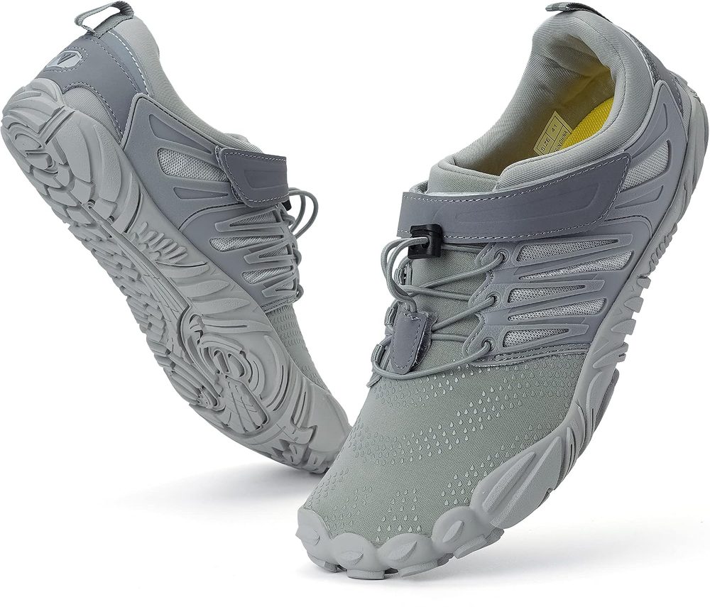 WHITIN Women's Minimalist Barefoot Trail Running Shoes W30, W30 | Grey, 10