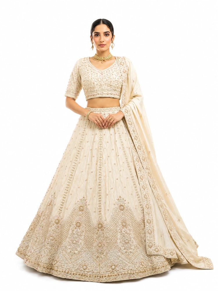 Tissue Diable Lehenga Choli with Dupatta (free size)