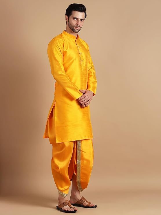 Uri and MacKenzie Haldi special Ethnic Kurta set