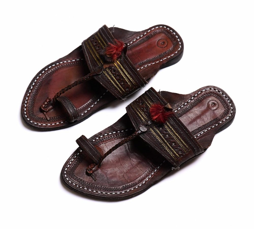 niira Leather Kolhapuri Chappals for Men