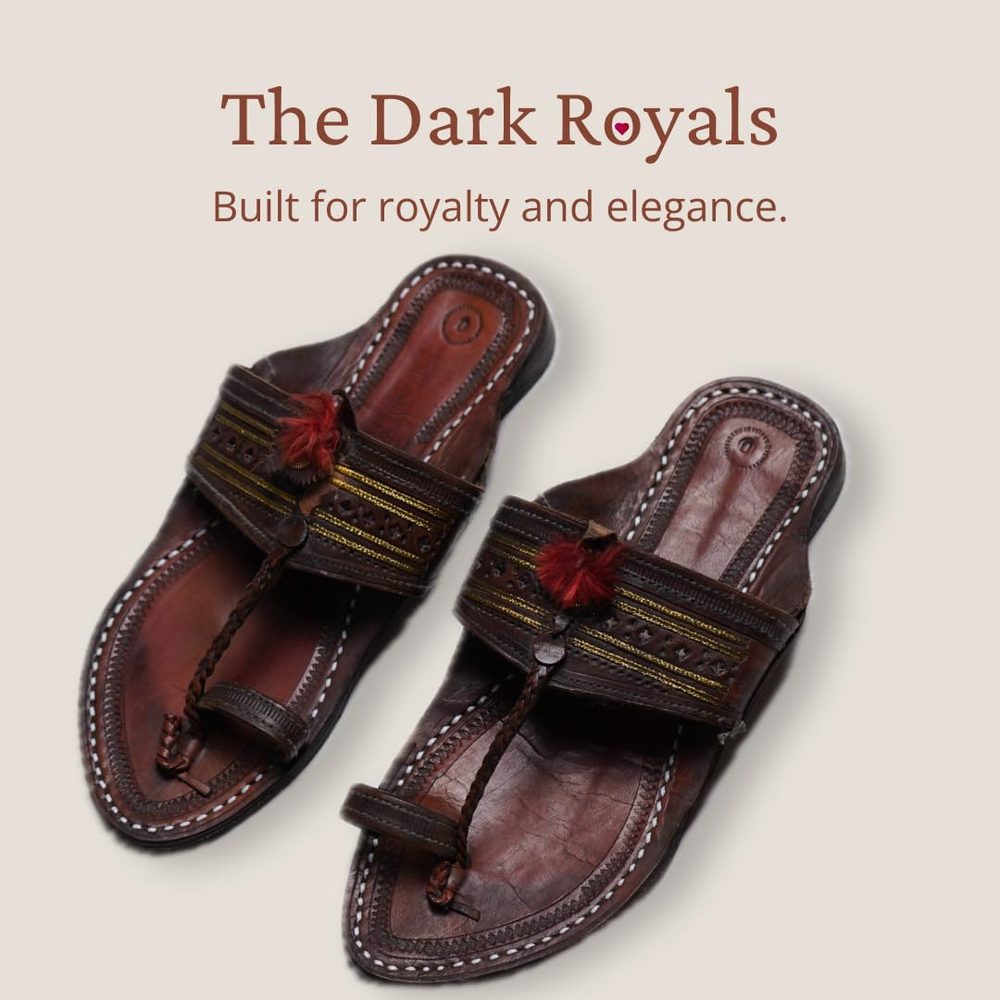 niira Leather Kolhapuri Chappals for Men
