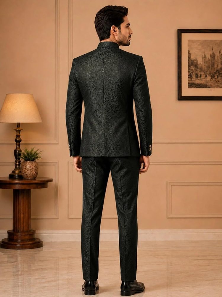 Men's Jodhpuri Suit, Bandhgala Collar, Ethnic Wear, Wedding Occasion