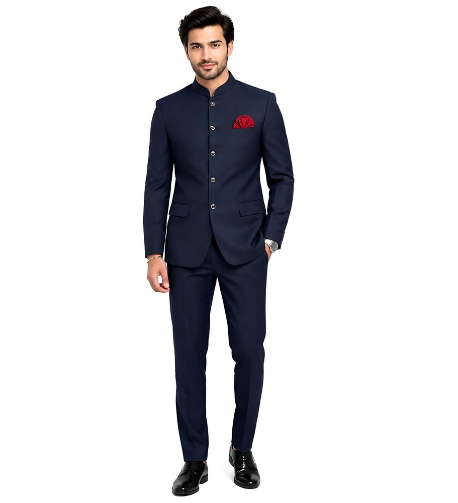 Men's 2Pcs Classic and Royal Bandhgala Jodhpuri Prince Suit Set