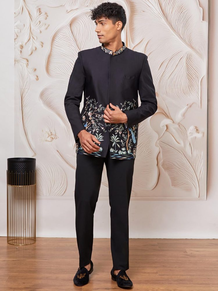 VASTRAMAY Men VASTRAMAY Men's - Satin Silk Jodhpuri