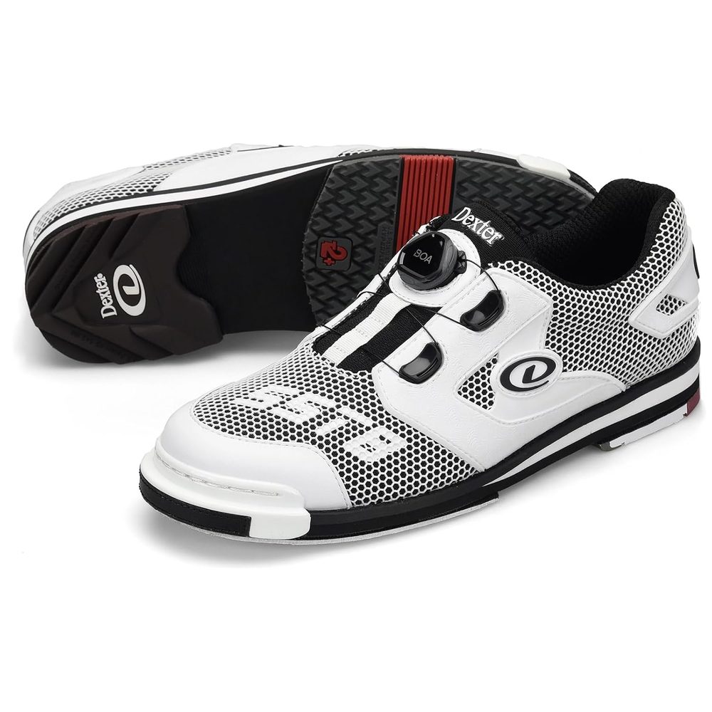 Dexter Mens SST 8 Power Frame BOA Bowling Shoes - White/Black