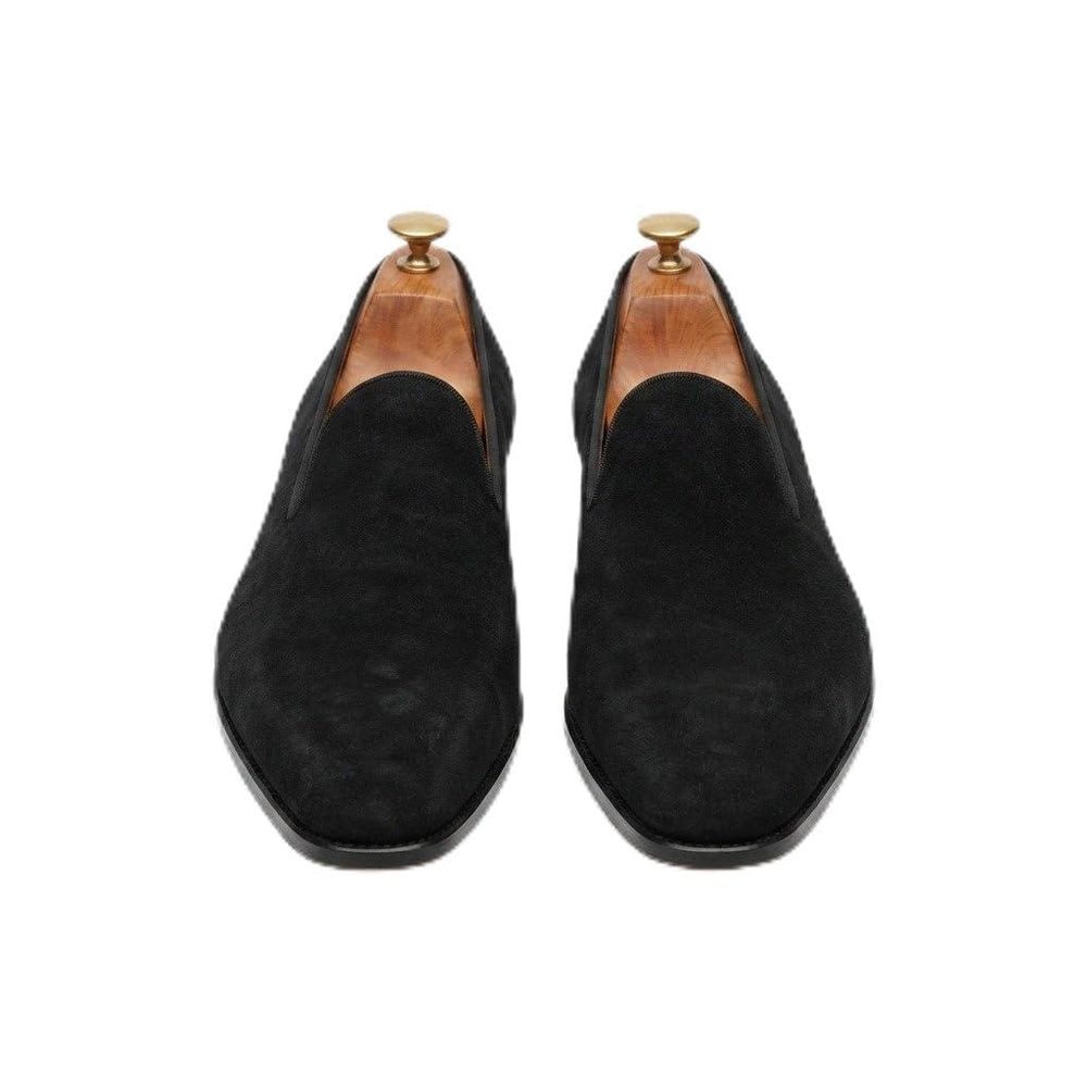 Costoso Italiano Men’s Black Suede Leather Loafers