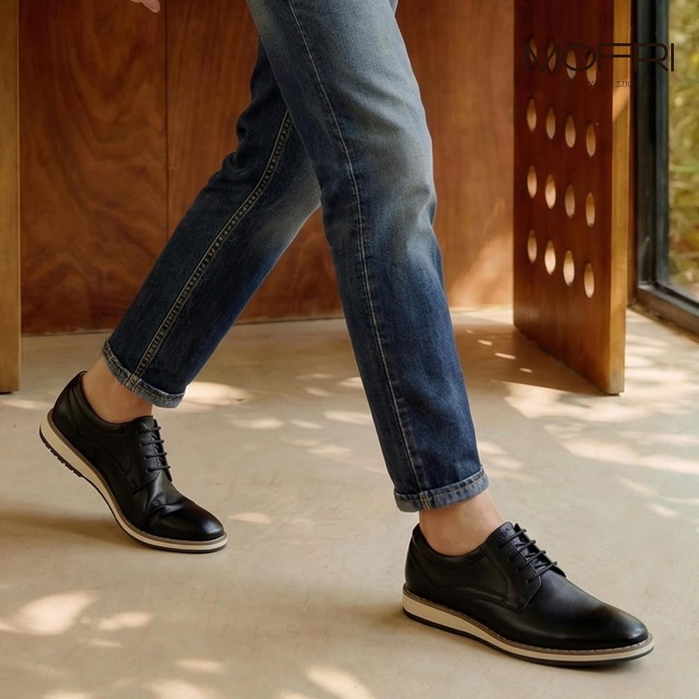 Men's Dress Shoes Casual Shoe for Men Comfort Lace-Up Sneaker Oxford