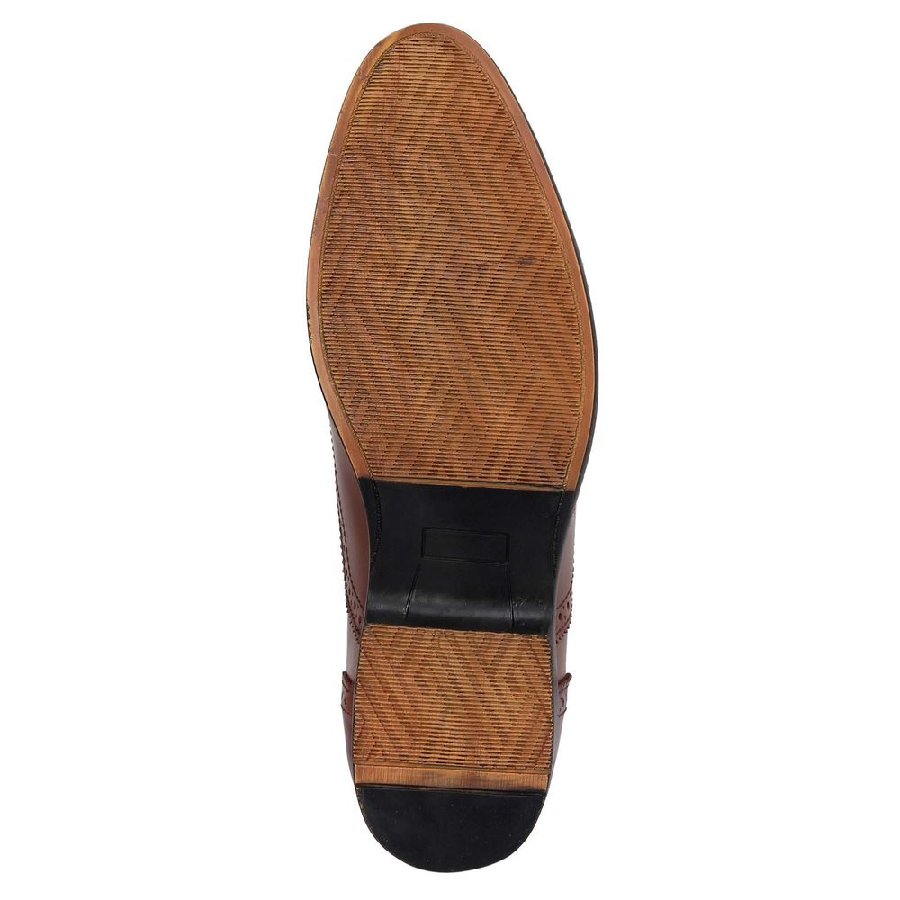 Celby Brown Formal Brogue Style Shoes for Men with Hidden HeelStylish, Comfortable, and Durable Footwear for Everyday Wear