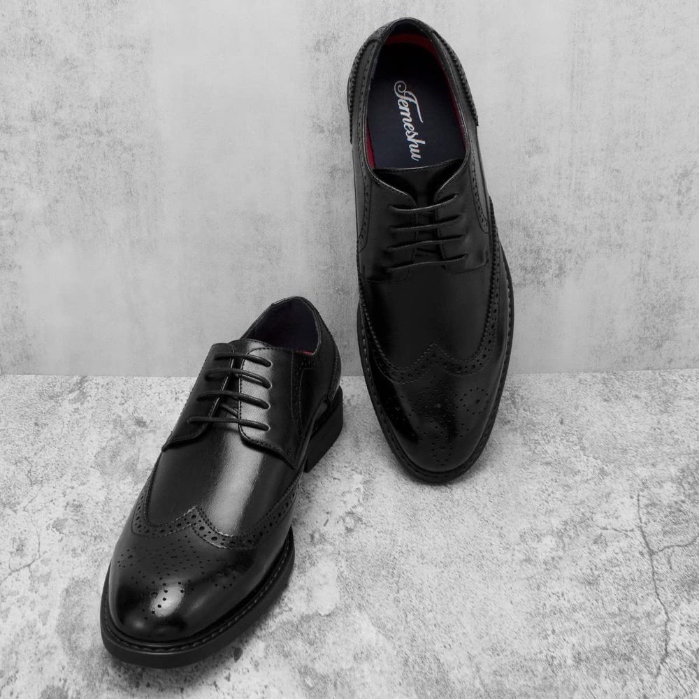 Temeshu Men's Dress Shoes Casual Oxford Shoes Business Formal Shoes