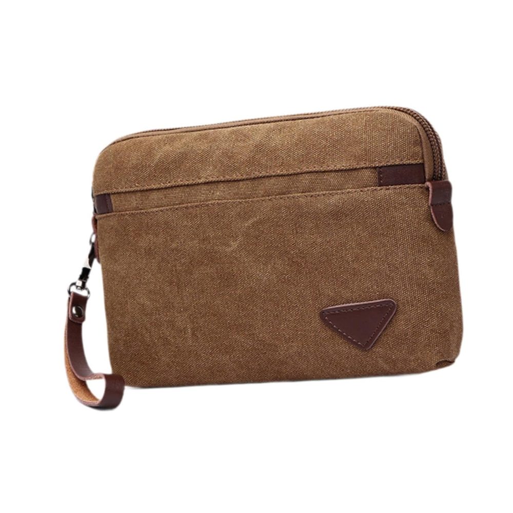 MYADDICTION Men's Clutch Bag Lightweight Zipper Closure Credit Card Holder Trendy Wallet Coffee | Backpacks, Bags & Briefcases