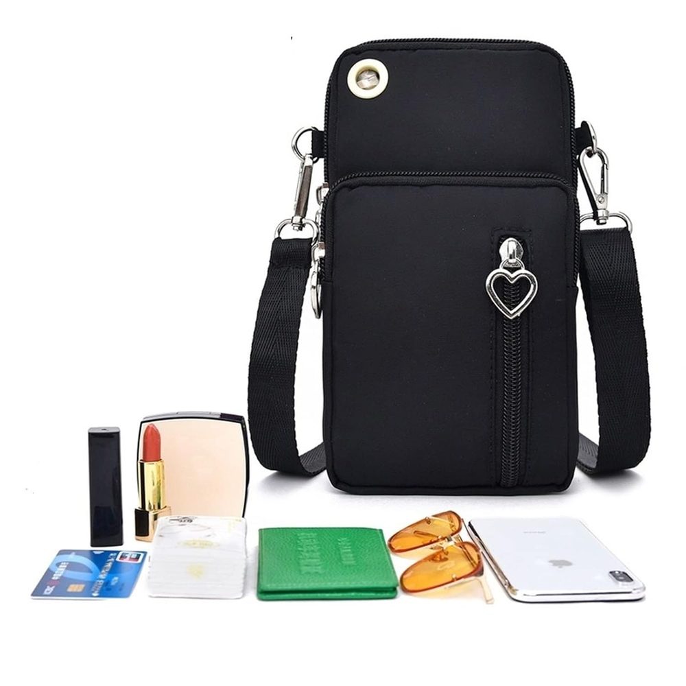 Neck Wallet Cross Body Zero Wallet Wrist Bag Sports Arm Bag Fabric Diagonal Small Bag_1