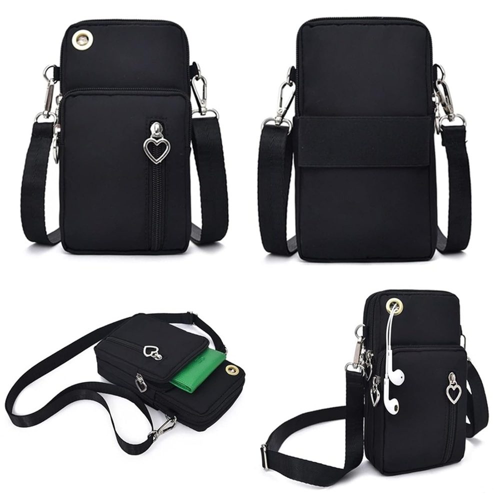Neck Wallet Cross Body Zero Wallet Wrist Bag Sports Arm Bag Fabric Diagonal Small Bag_1