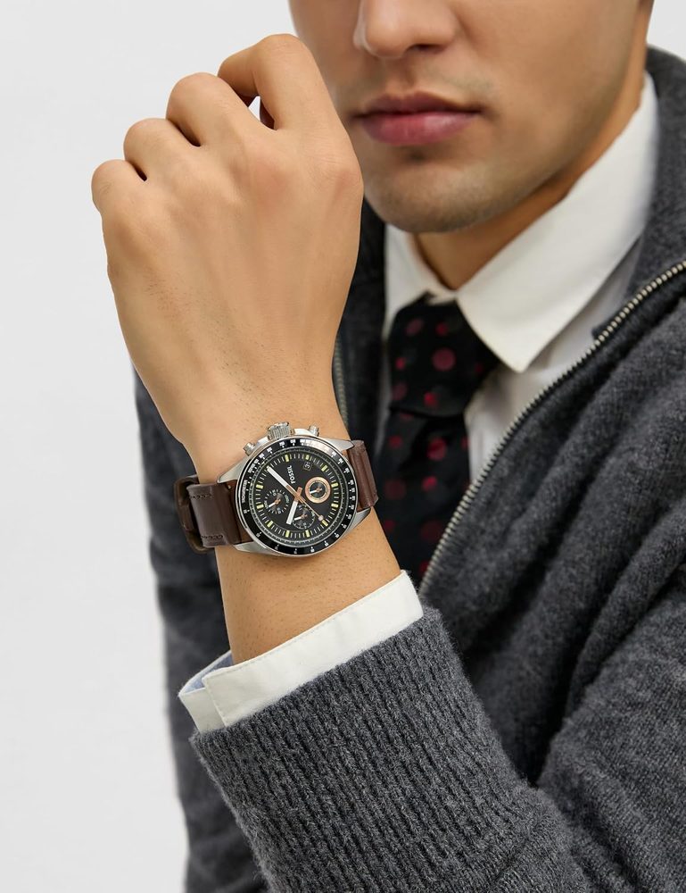 Fossil Decker Brown Watch Ch2885 - Chronograph, Men, Leather