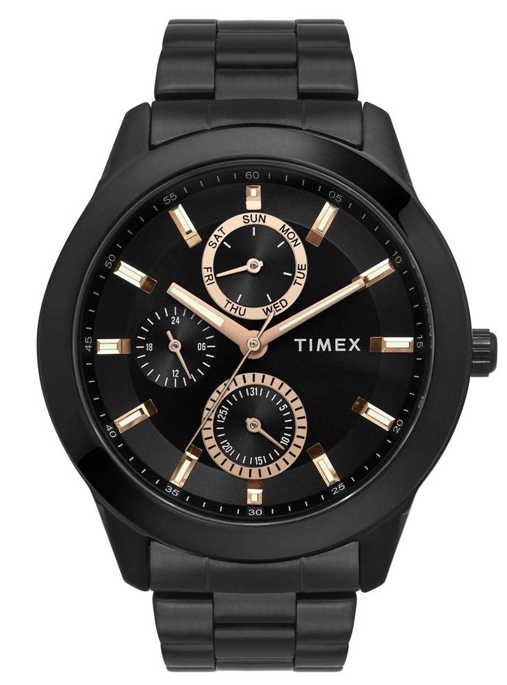 TIMEX Analog Watch for Men with Round Dial & Water Resistant Man's Wrist Watches