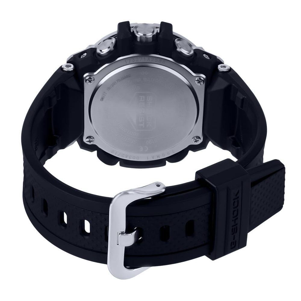 Casio G-Shock GST-B100-1ADR Metal Ip Black Analog Dial Black Resin Strap Men's Watch Tough Solar Bluetooth G789