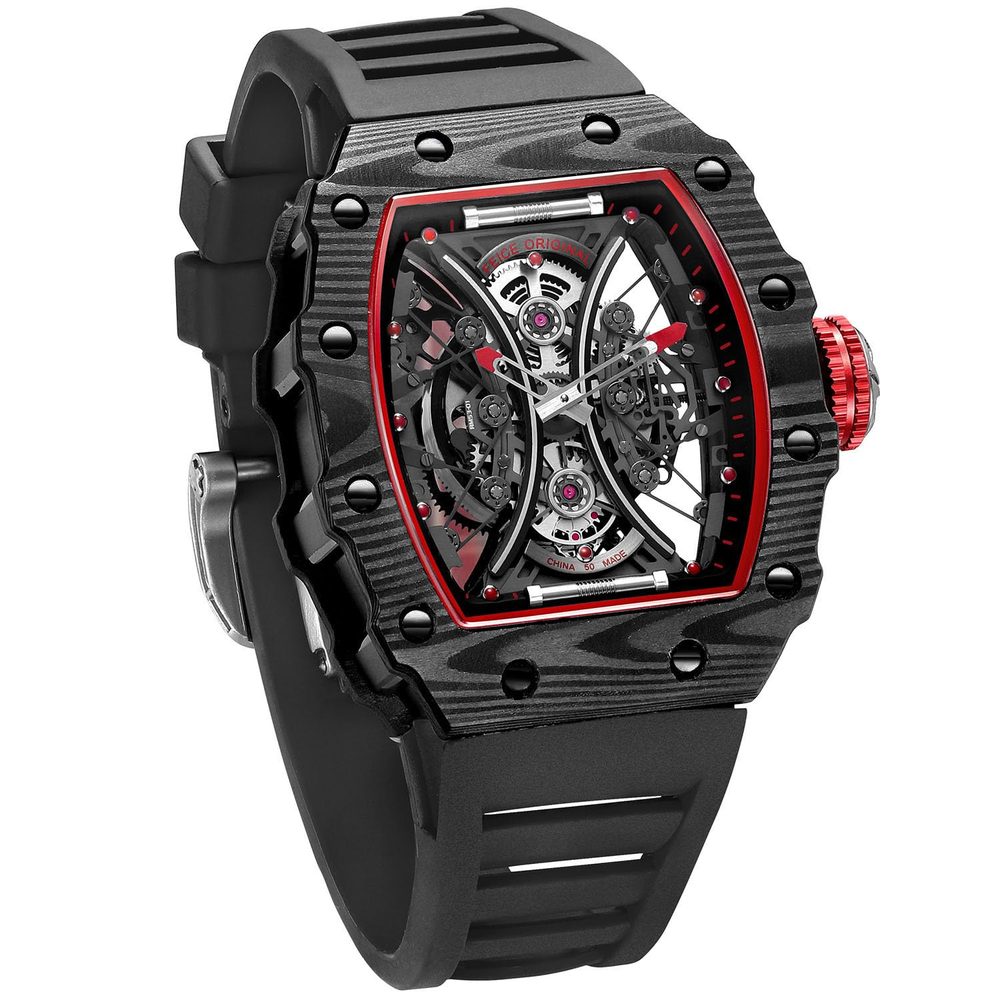 FEICE Men's Automatic Wrist Watch Sapphire Crystal Japanese Movement Skeleton Mechanical Watch Waterproof Sports Wristwatch - FM602 Watch