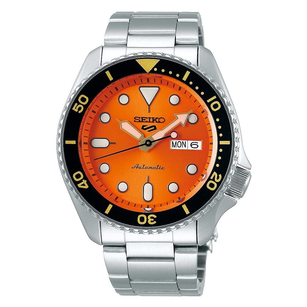 Seiko Analogue Men's Stainless Steel Watch(Green Dial Silver Colored Strap)-SRPD61K1