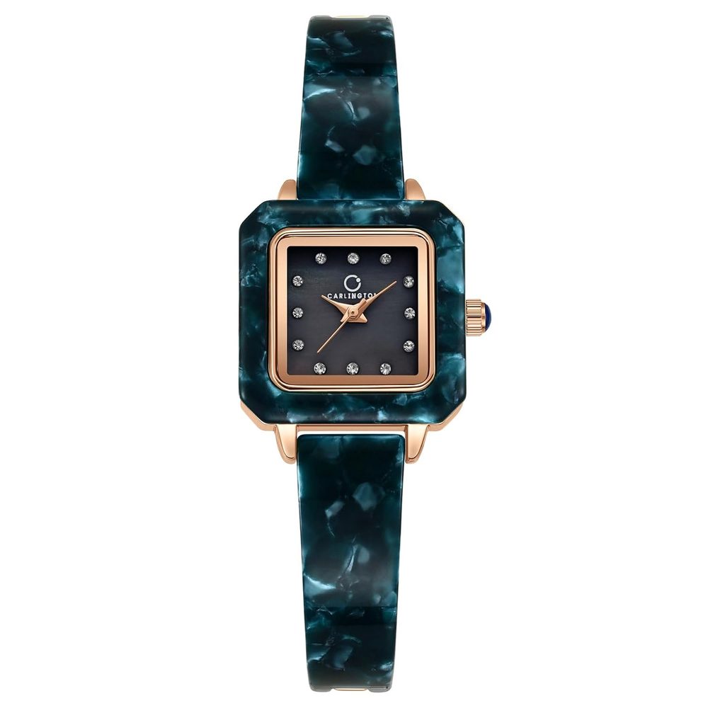 Carlington Diva Series Analog Women Wrist Watches with Stainless Steel Chain Strap Fashion Watches for Ladies - CT_121
