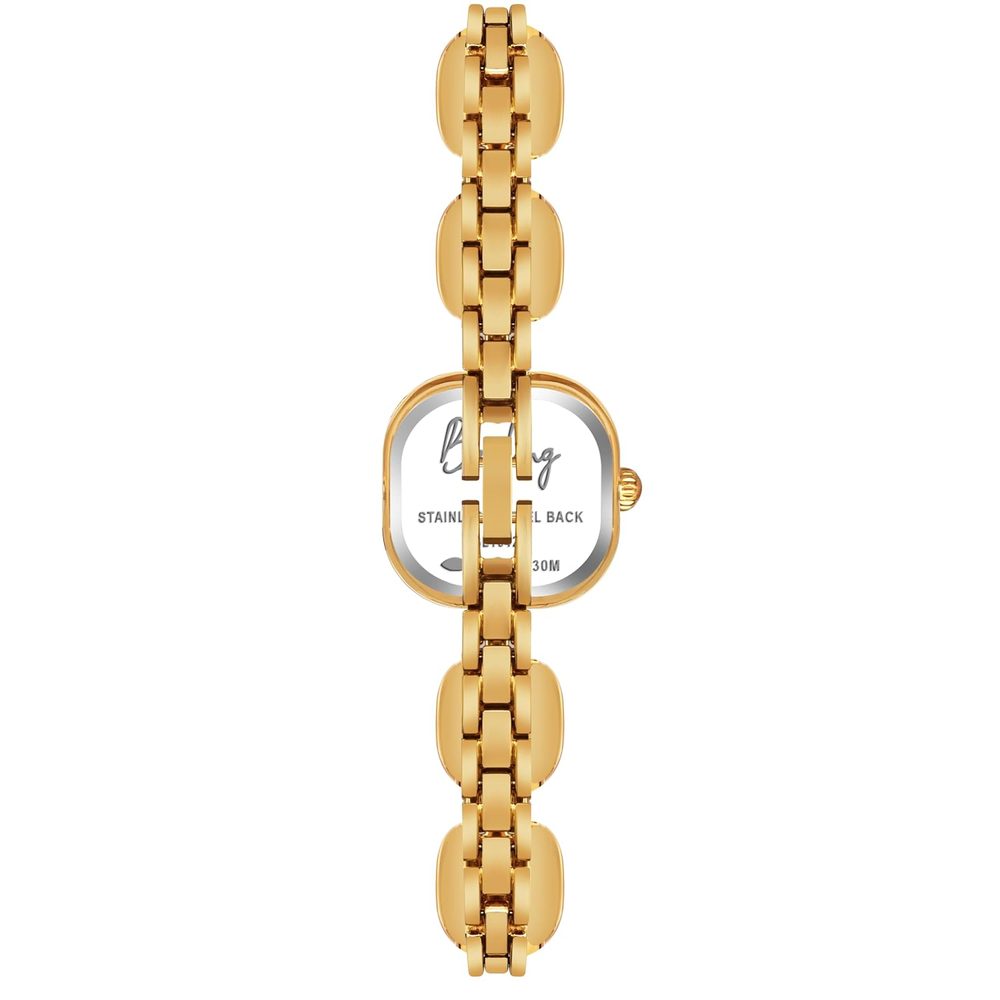Benling Women's Quartz Watch with Gold Bracelet and Crystal Accents