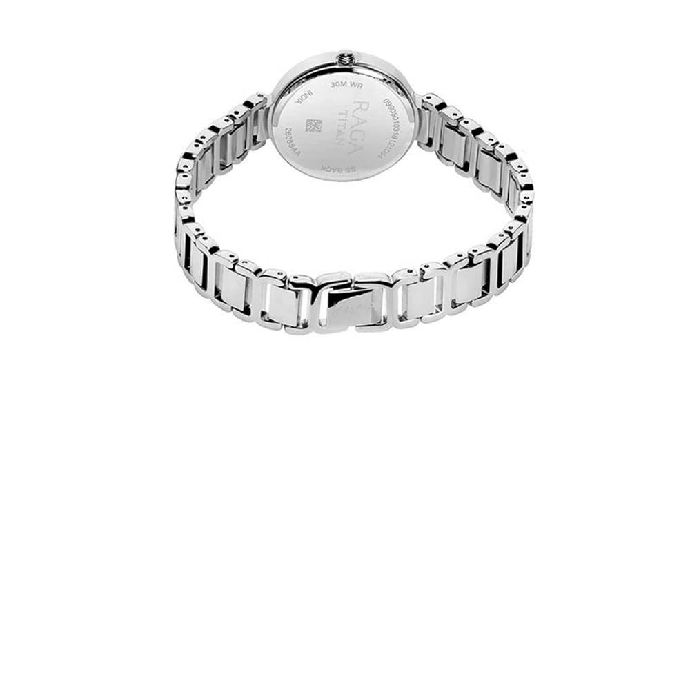 Titan Raga Viva Analog White Dial Women's Watch -NM2608SM01 / NL2608SM01/NP2608SM01