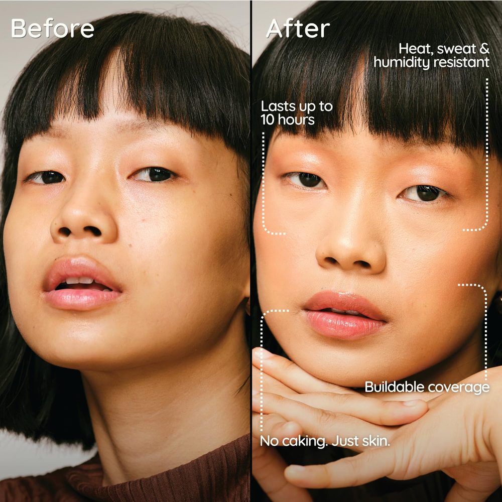 Luar Luminous Veil Mini Liquid Foundation, Lightweight Buildable Coverage, Korean Glass Skin Dewy Finish, Acne-Safe Vegan Makeup Foundation with SPF, Long Lasting Natural Look, Travel Friendly, 10ml - L3